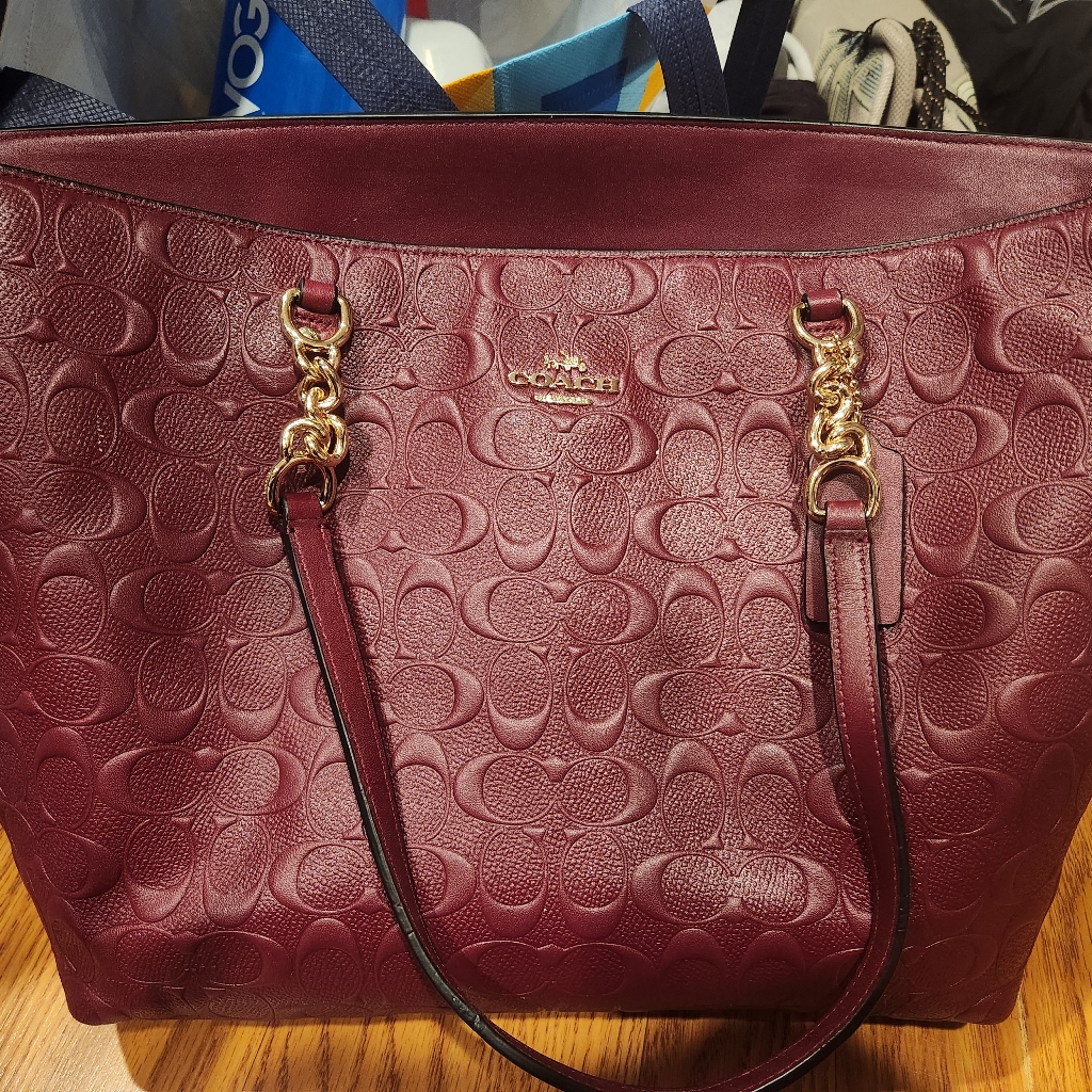 Nwot Coach Red Leather